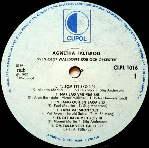 Agnetha Fältskog : Som Jag Är (LP,Album,Reissue)