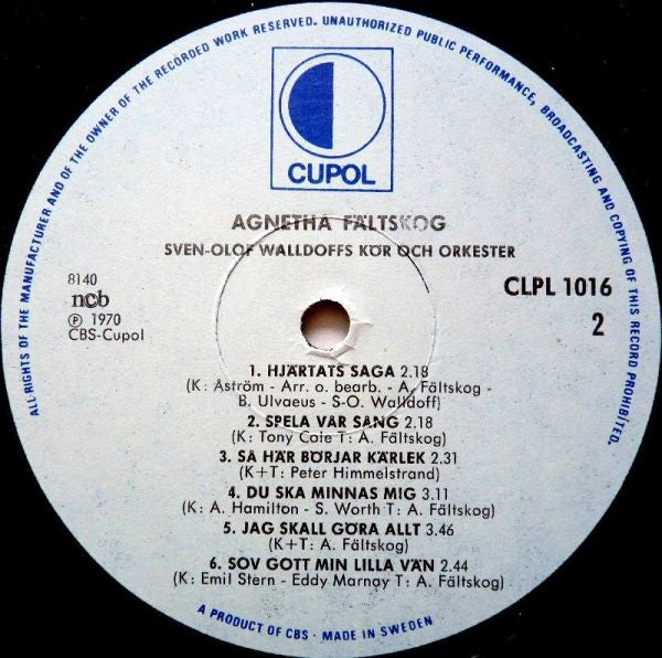 Agnetha Fältskog : Som Jag Är (LP,Album,Reissue)