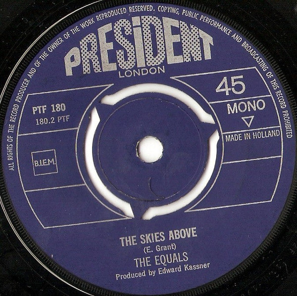 Equals, The : I Get So Excited / The Skies Above (7",45 RPM,Single,Mono)
