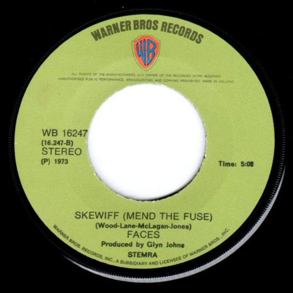 Faces (3) : Cindy Incidentally (7",45 RPM,Single,Stereo)