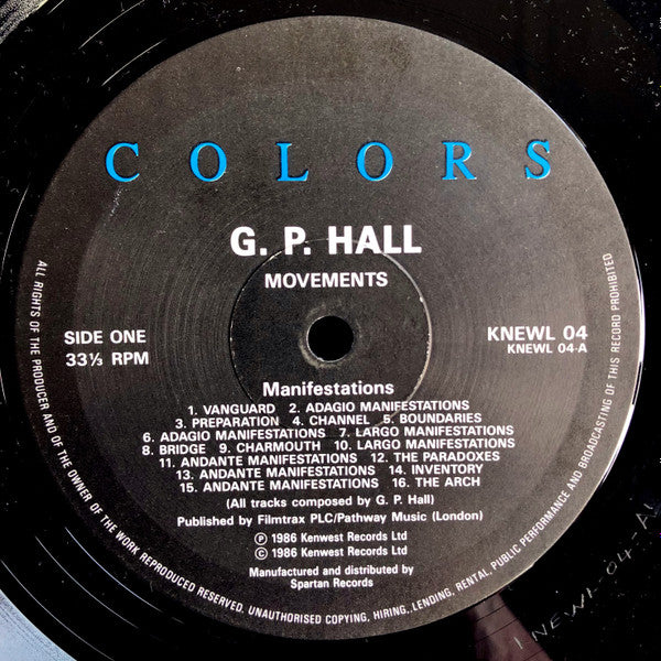 G P Hall : Movements (LP, Album)