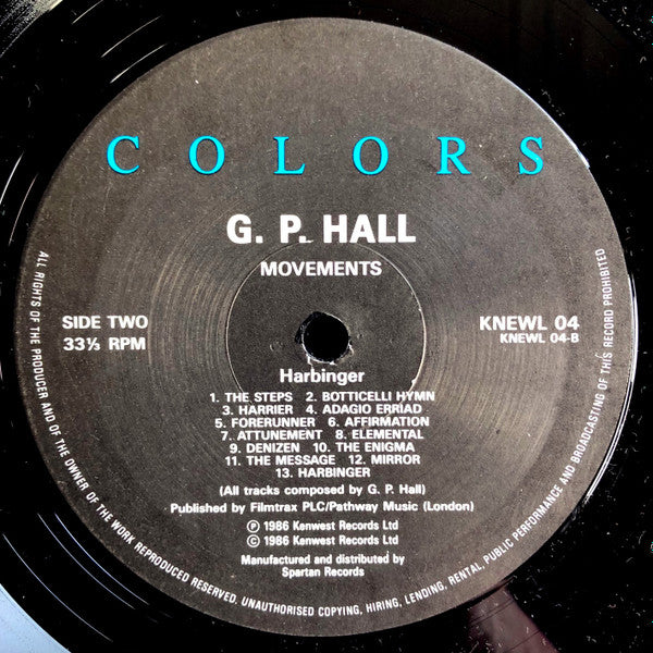G P Hall : Movements (LP, Album)