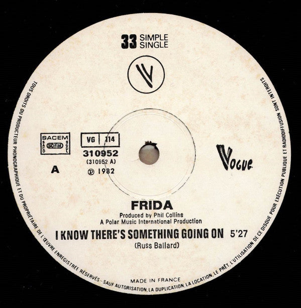 Frida : I Know There's Something Going On (12",33 ⅓ RPM,Single,Limited Edition)