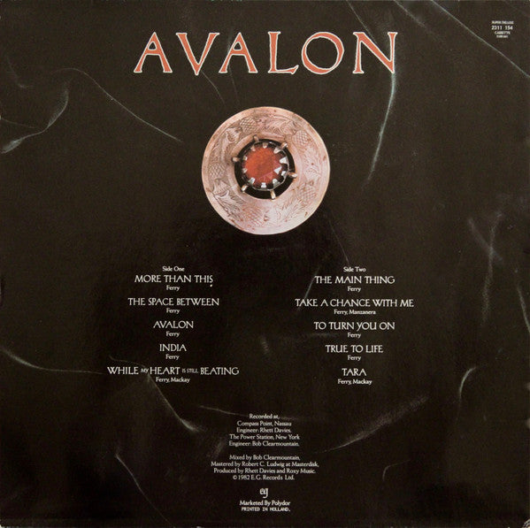 Roxy Music : Avalon (LP,Album,Stereo)