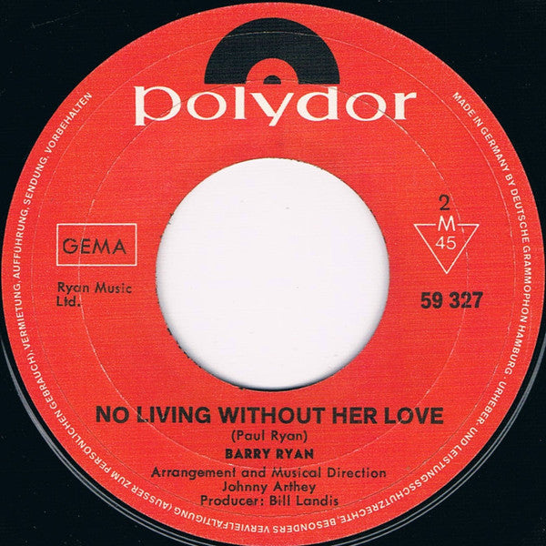 Barry Ryan : The Hunt (7",45 RPM,Single)