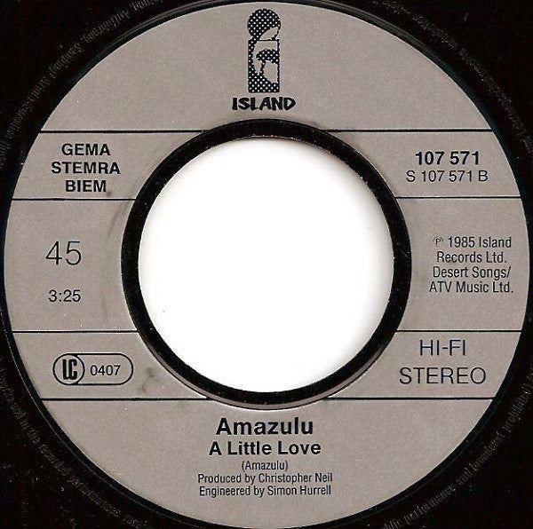 Amazulu : Excitable (7", Single)