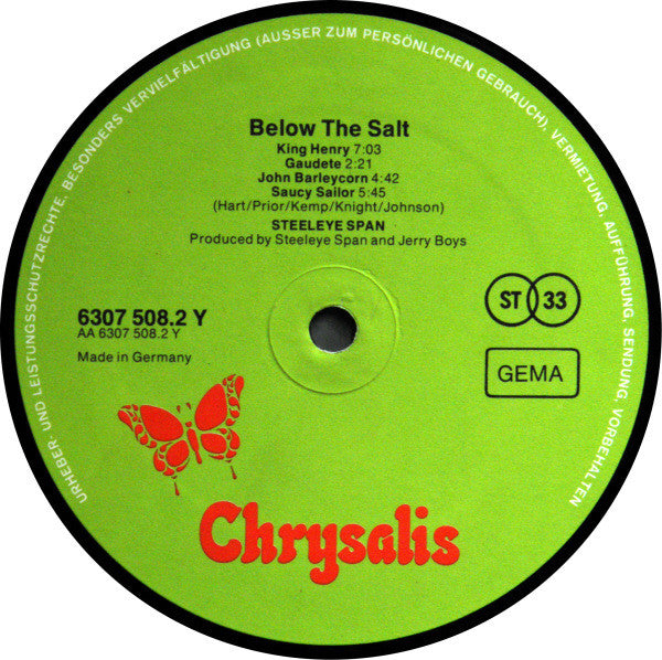 Steeleye Span : Below The Salt (LP,Album)