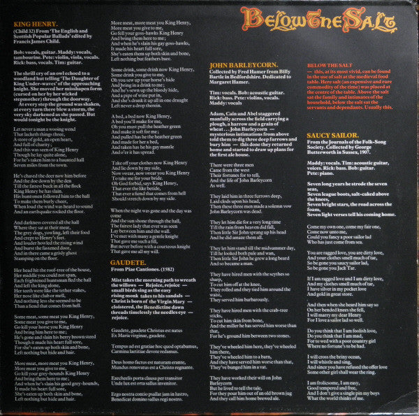 Steeleye Span : Below The Salt (LP,Album)