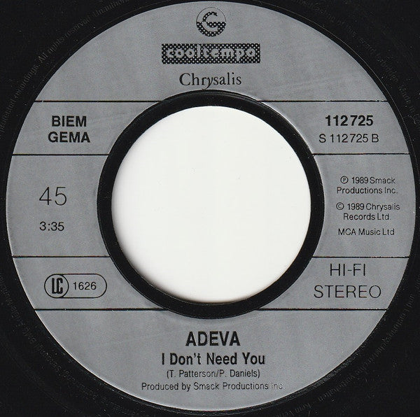 Adeva : I Thank You (7",45 RPM,Single,Stereo)