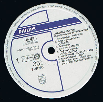 Various : De Wasmasjien En 12 Andere Hitmakers (LP,Compilation)