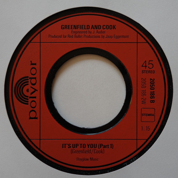 Greenfield & Cook : Where (7",45 RPM,Single)
