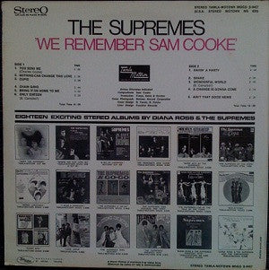 Supremes, The : We Remember Sam Cooke (LP,Album,Stereo)