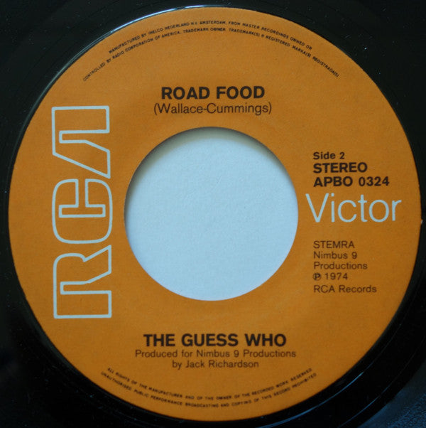 Guess Who, The : Clap For The Wolfman (7",45 RPM,Single,Stereo)