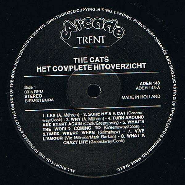 Cats, The : Het Complete Hit-Album (LP,Compilation)