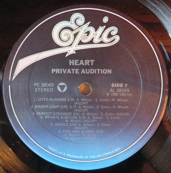 Heart : Private Audition (LP, Album)