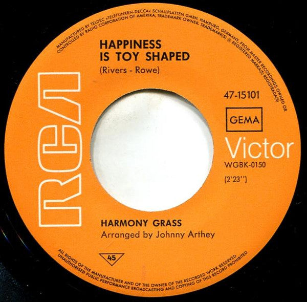Harmony Grass : Move In A Little Closer Baby (7",45 RPM,Single)