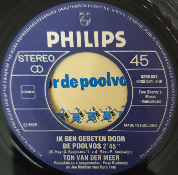Ton Van Der Meer : Een Beetje Vent Wordt Geen Agent (7",Maxi-Single)