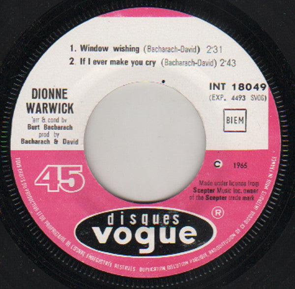 Dionne Warwick : Are You There (7", EP)