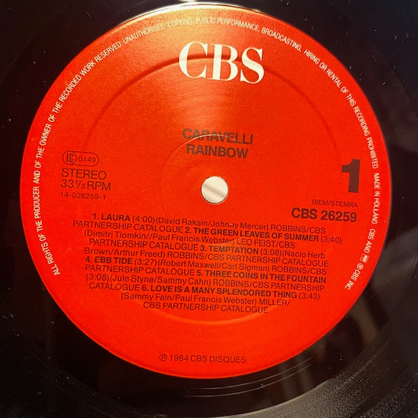 Caravelli : Rainbow (LP, Album, RE)