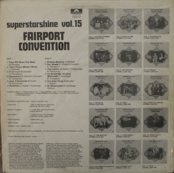 Fairport Convention : Superstarshine Vol. 15 (LP,Album,Reissue)