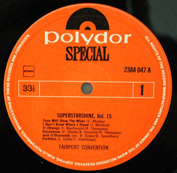 Fairport Convention : Superstarshine Vol. 15 (LP,Album,Reissue)