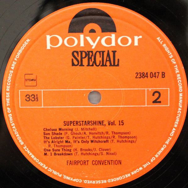 Fairport Convention : Superstarshine Vol. 15 (LP,Album,Reissue)