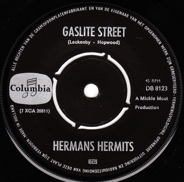 Herman's Hermits : There's A Kind Of Hush (7",45 RPM,Single)