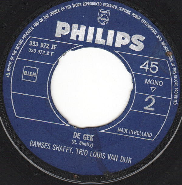 Ramses Shaffy, Louis Van Dyke Trio : Heintje / De Gek (7",Single,Mono)