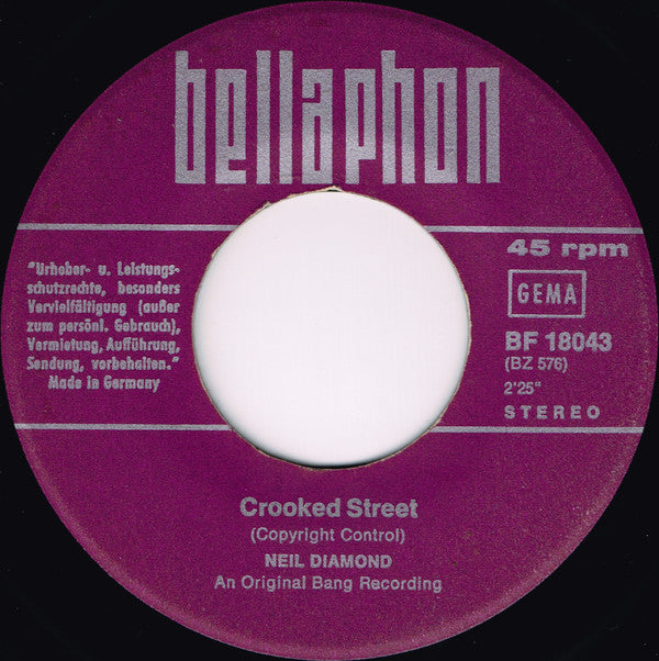 Neil Diamond : I'm A Believer (7",45 RPM,Single,Stereo)