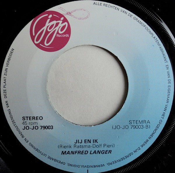 Manfred Langer : Anders (7",45 RPM)