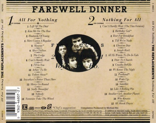 Replacements, The : All For Nothing - Nothing For All (Compilation,Enhanced)