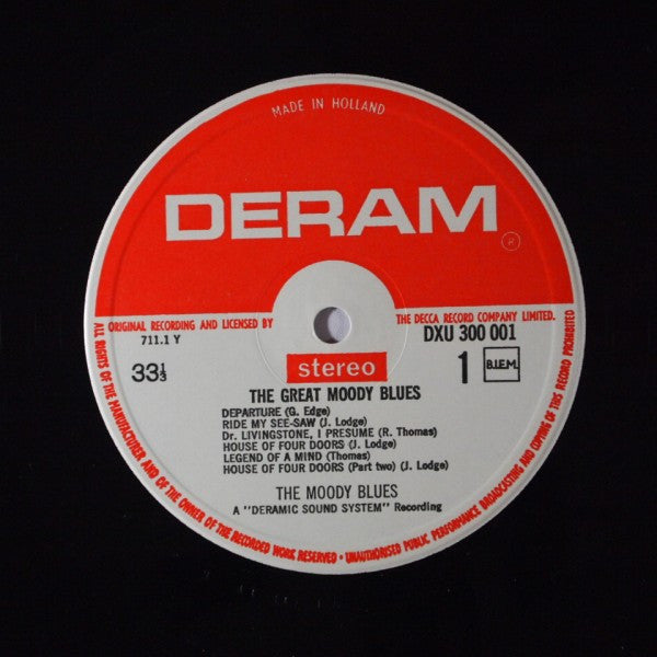 Moody Blues, The : The Great Moody Blues (LP,Compilation,Reissue)