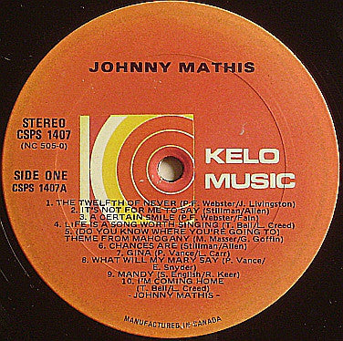 Johnny Mathis : Sincerely Yours (LP,Compilation)