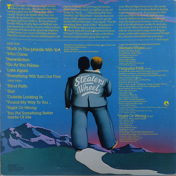 Gerry Rafferty And Joe Egan / Stealers Wheel : Stuck In The Middle With You (The Best Of Stealers Wheel) (LP,Compilation,Repress,Stereo)