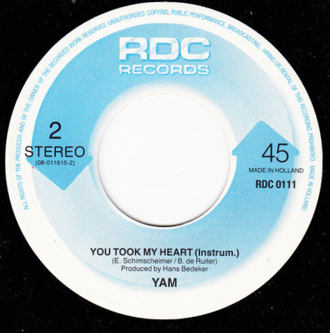 YAM (3) : You Took My Heart (7",45 RPM,Single)