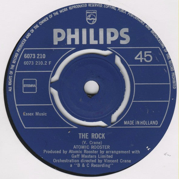 Atomic Rooster : Devil's Answer (7", Single, Mono)