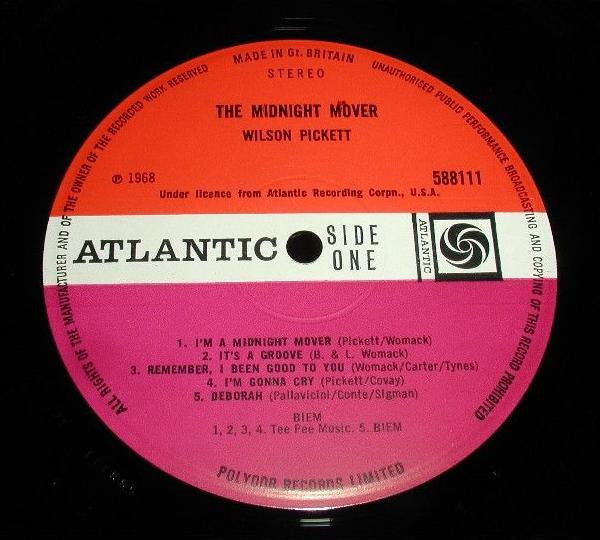 Wilson Pickett : The Midnight Mover (LP,Album,Stereo)