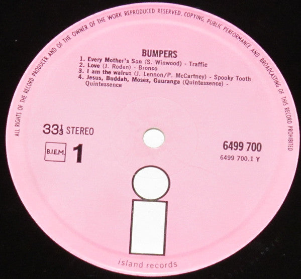 Various : Bumpers (LP,Repress,Sampler)