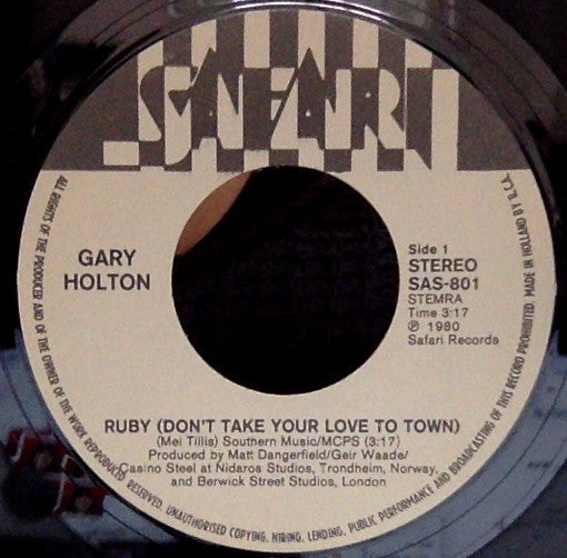 Gary Holton : Ruby (7",45 RPM)
