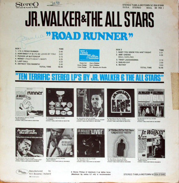 Junior Walker & The All Stars : Road Runner (LP,Album,Reissue)