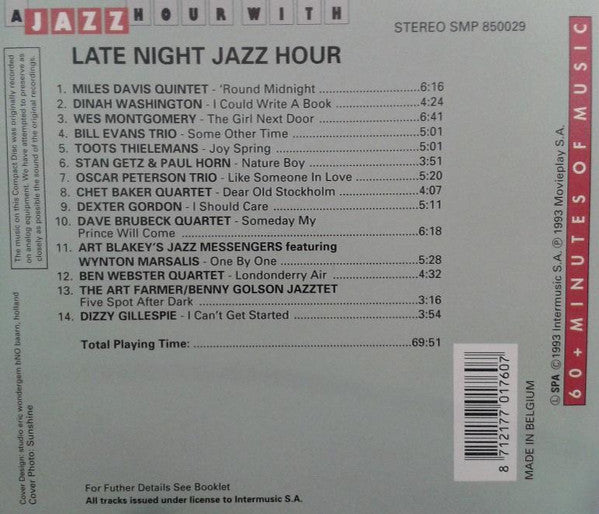 Various : Late Night Jazz Hour (Compilation,Stereo)