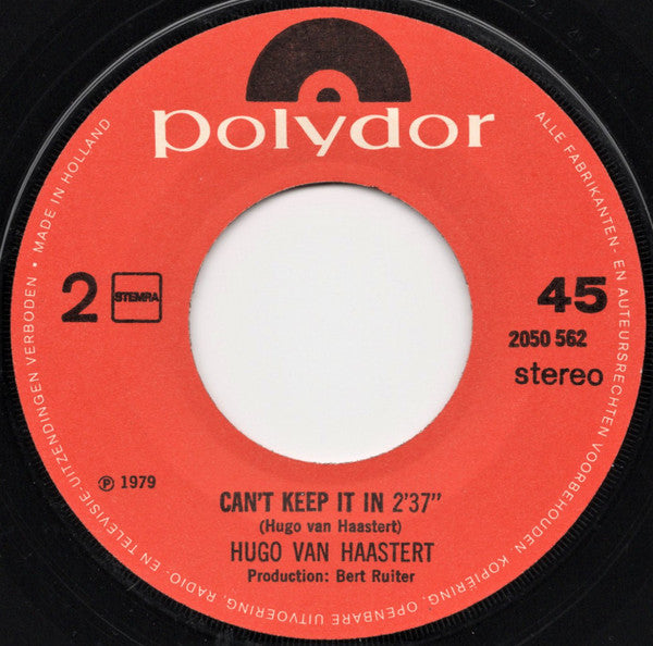 Hugo Van Haastert : I See A Light (7",Single)