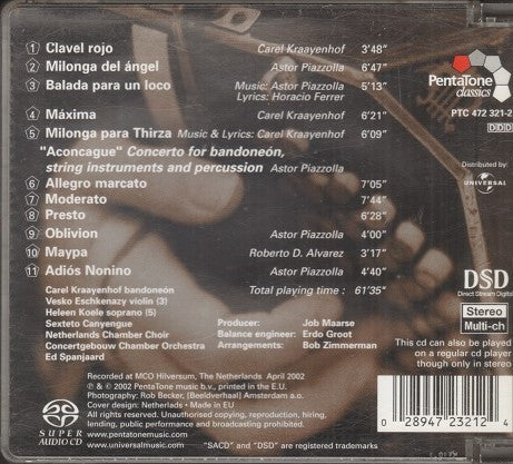 Carel Kraayenhof, Sexteto Canyengue, Nederlands Kamerkoor, Concertgebouw Chamber Orchestra, Ed Spanjaard : Tango Royal (Album)