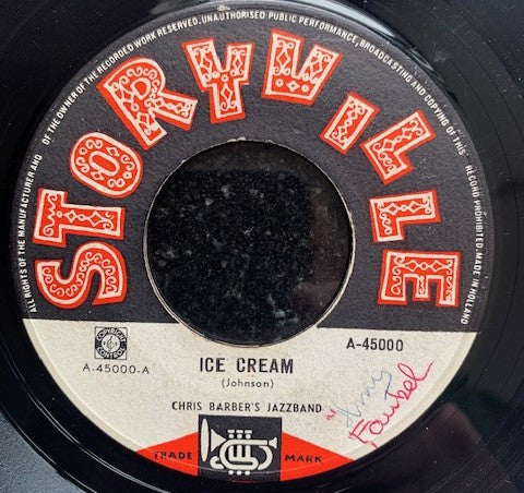 Chris Barber's Jazz Band : Ice cream (7",45 RPM,Single)