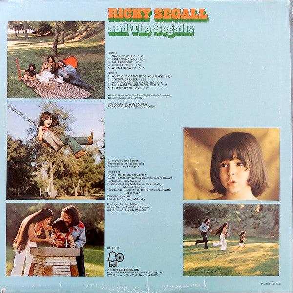 Ricky Segall And The Segalls : Ricky Segall And The Segalls (LP,Album)