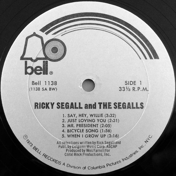 Ricky Segall And The Segalls : Ricky Segall And The Segalls (LP,Album)
