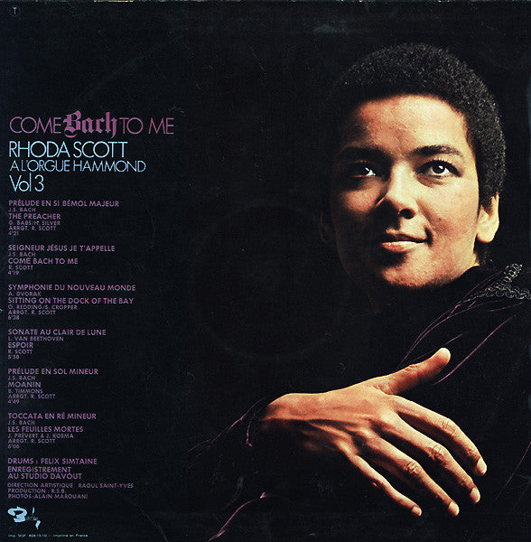 Rhoda Scott : A L'Orgue Hammond Vol. 3 Come Bach To Me (LP,Album)