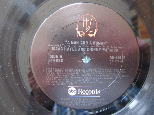 Isaac Hayes & Dionne Warwick : A Man And A Woman (2xLP, Album, San)