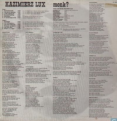Kaz Lux : Monk? (LP,Album)