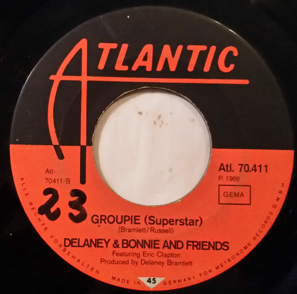 Delaney & Bonnie & Friends Featuring Eric Clapton : Comin' Home / Groupie (Superstar) (7",45 RPM)
